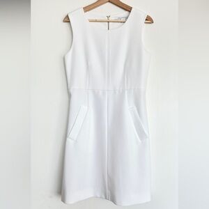 DVF White summer a line dress